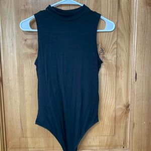 Black Hollister high neck body suit